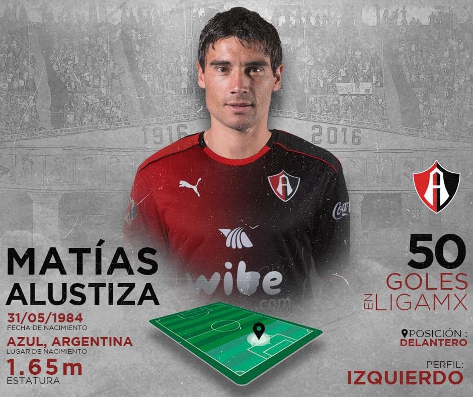 Matías Alustiza es nuevo jugador del Atlas