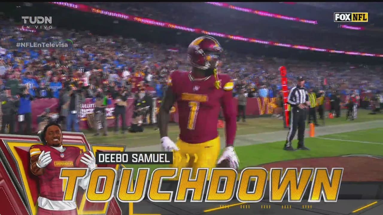 ¡Washington responde con touchdown a Deebo Samuel!