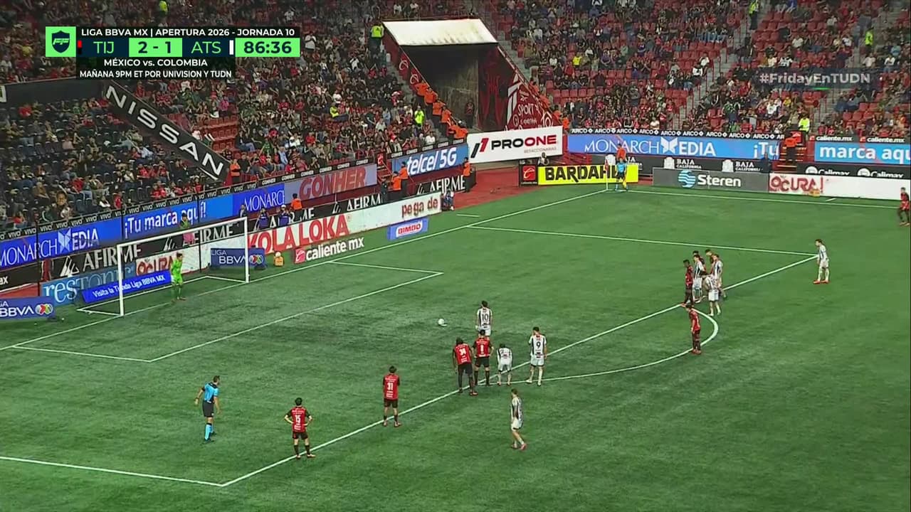 ¡GOL!  anota para Atlas. Luís Esteves