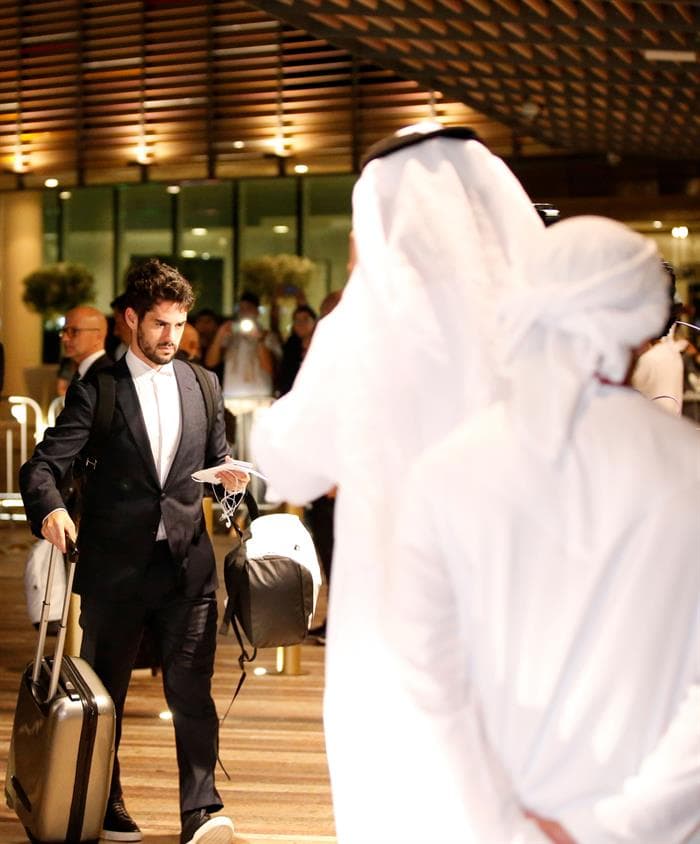Los integrantes de Real Madrid llegaron a Abu Dhabi (Emiratos Árabes Unidos) para enfrentar en la Semifinal al Mundial de Clubes contra Kashima Antlers y mantenerse como campeón defensor del torneo.