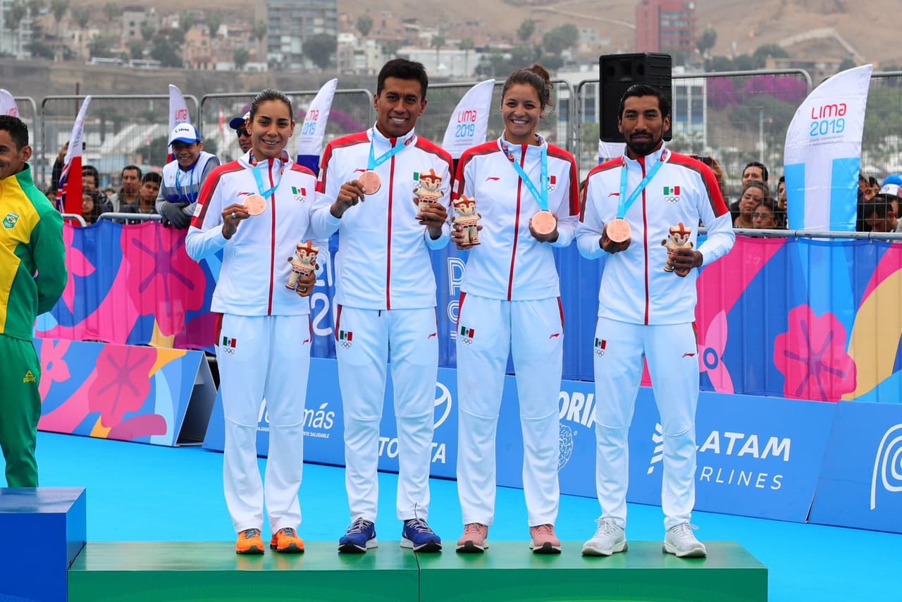 Cecilia Pérez, Claudia Rivas, Irving Pérez y Crisanto Grajales se afianzaron en el tercer puesto de la prueba para conquistar la presea de bronce. Brasil y Canadá, respectivamente, quedaron primero y segundo.