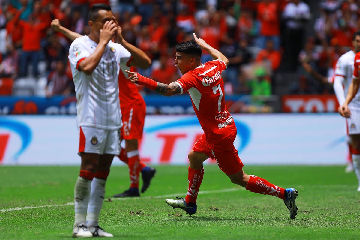 El mediocampista Luis Ángel 'Quick' Mendoza, anotó el gol del empate 2-2 para Toluca ante Chivas en la jornada 3 del Apertura 2018 de la Liga MX.