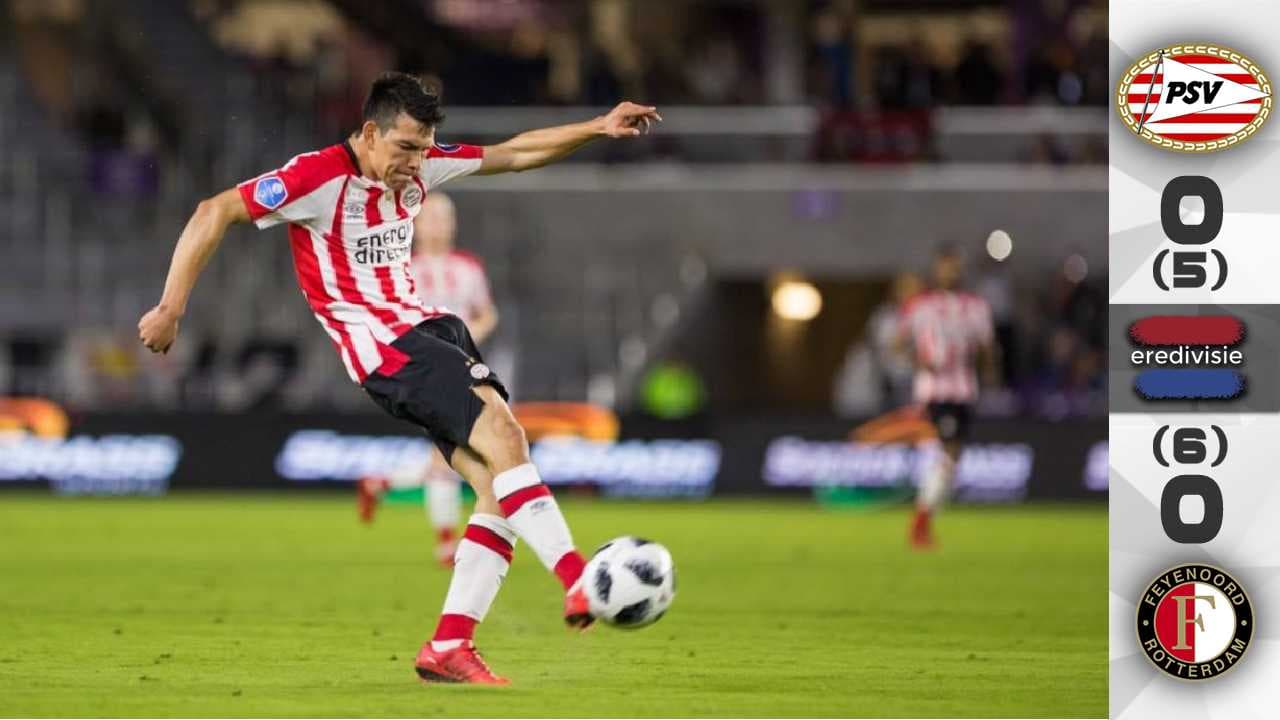 PSV y el 'Chucky' Lozano pierden la Supercopa de Holanda en muerte súbita