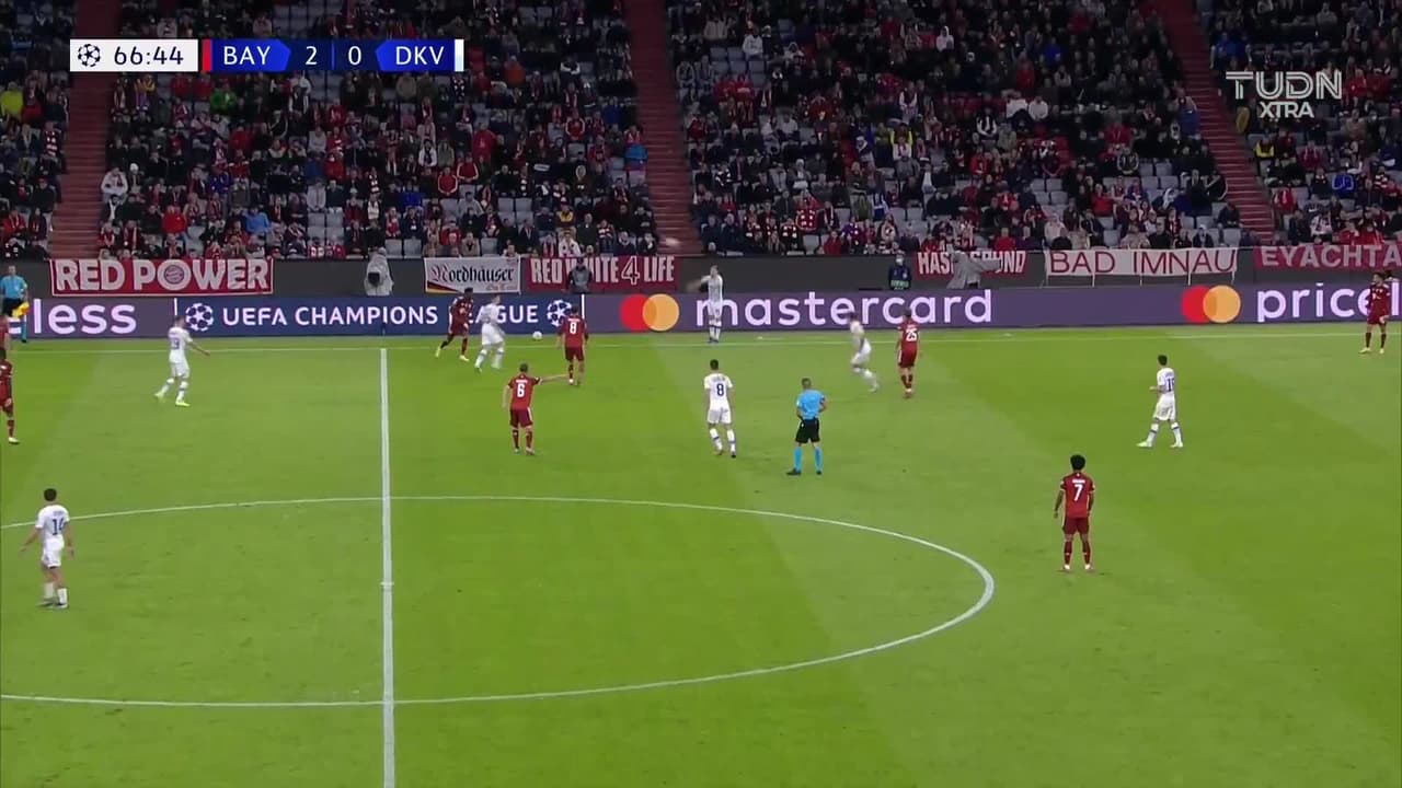 Contragolpe letal y Gnabry puso el 3-0 del Bayern sobre Dynamo Kiev