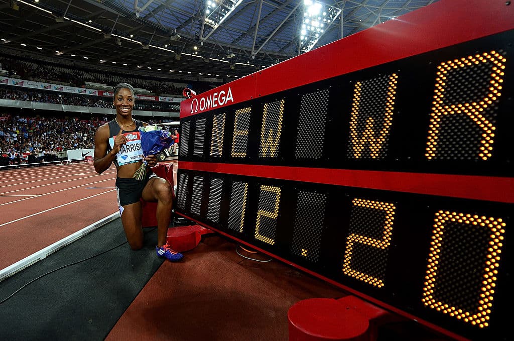 Kendra Harrison rompió el récord del mundo en los 100 metros con vallas