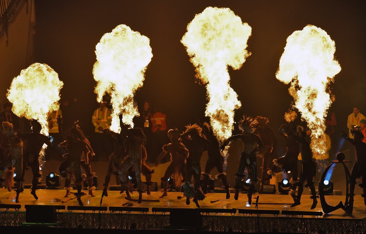 La danza y el fuego se fundían