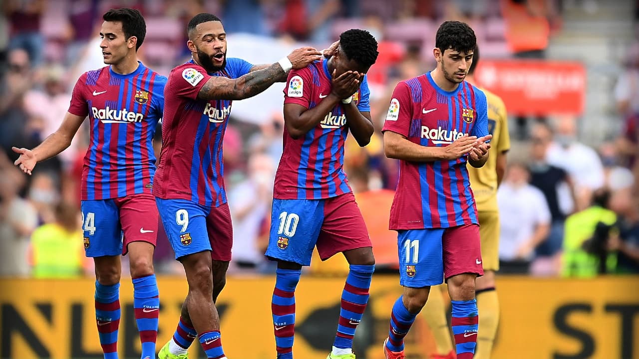 Promesa de gol cumplida por Ansu Fati a su padre y hermano