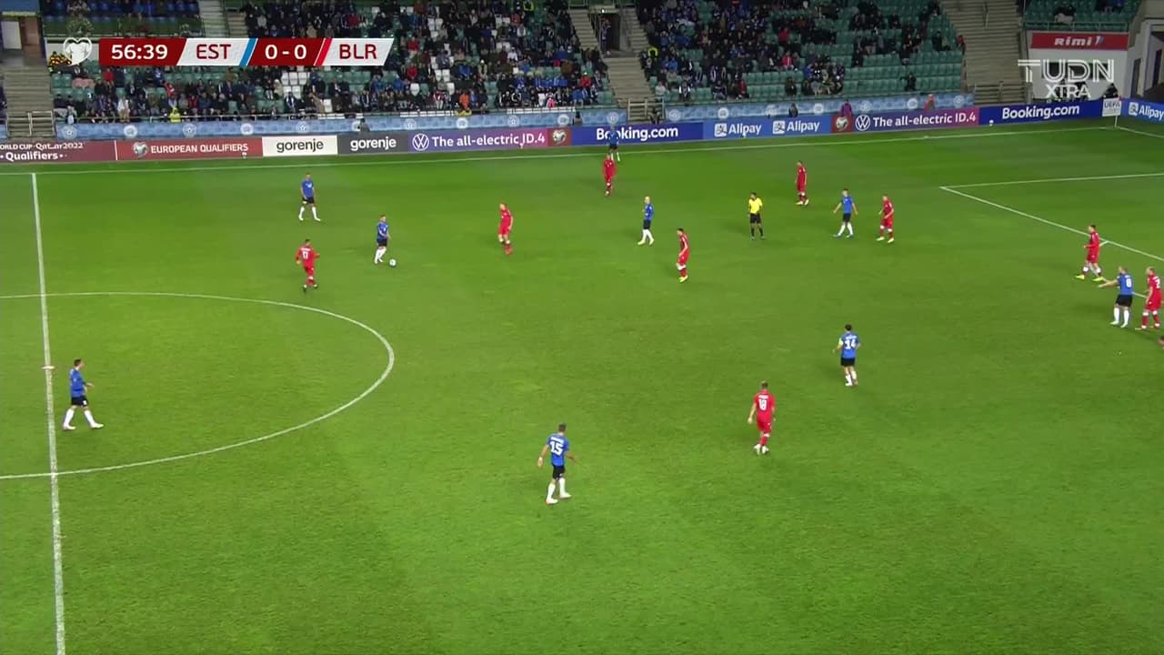 ¡GOL!  anota para Estonia. Erik Sorga