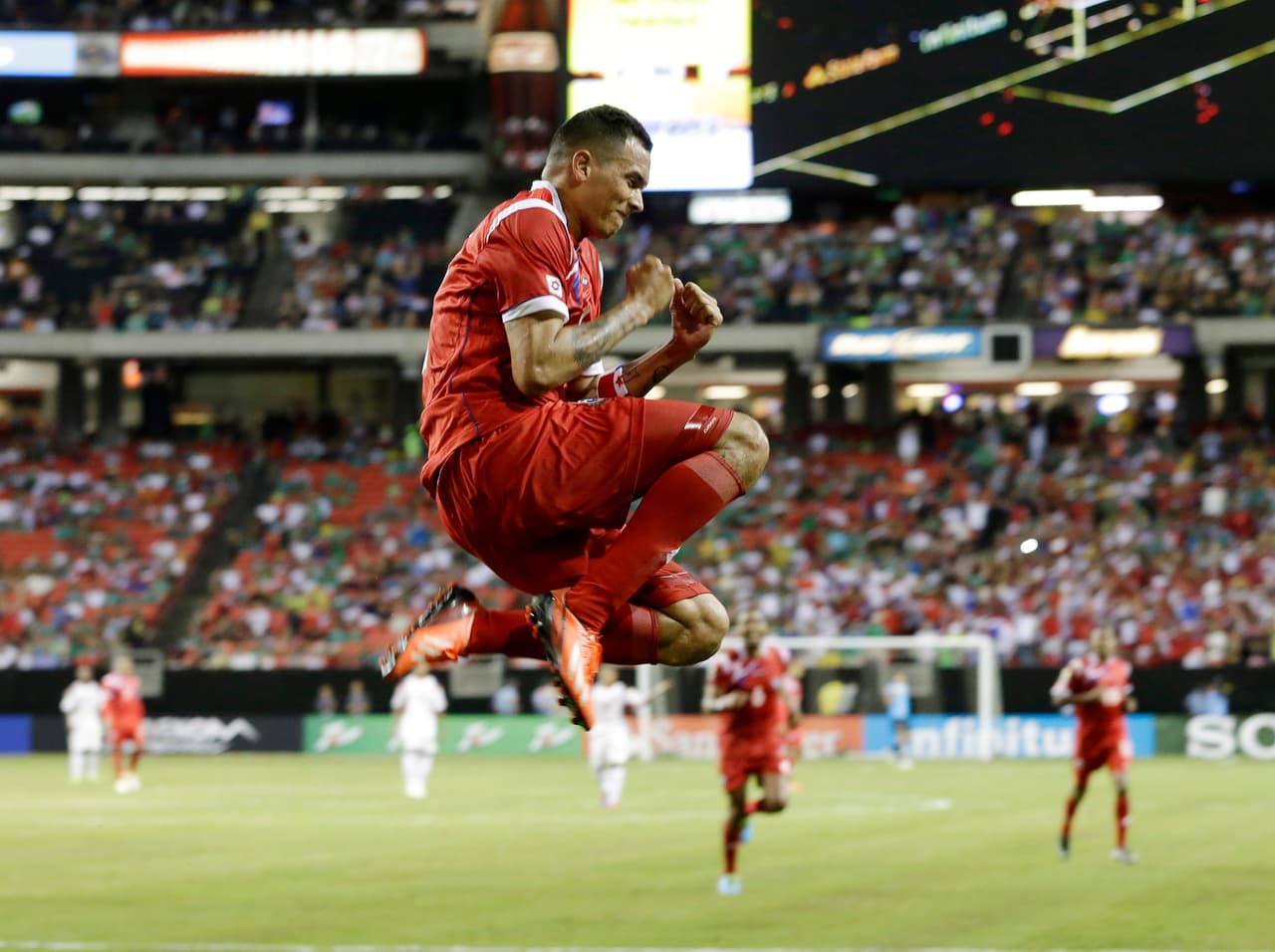 <b>4: </b>Blas Pérez, 11 goles en 21 partidos con Panamá. Debutó en la edición del 2005 y es uno de los jugadores aún activos que puede ir en busca del primer lugar de la clasificación.