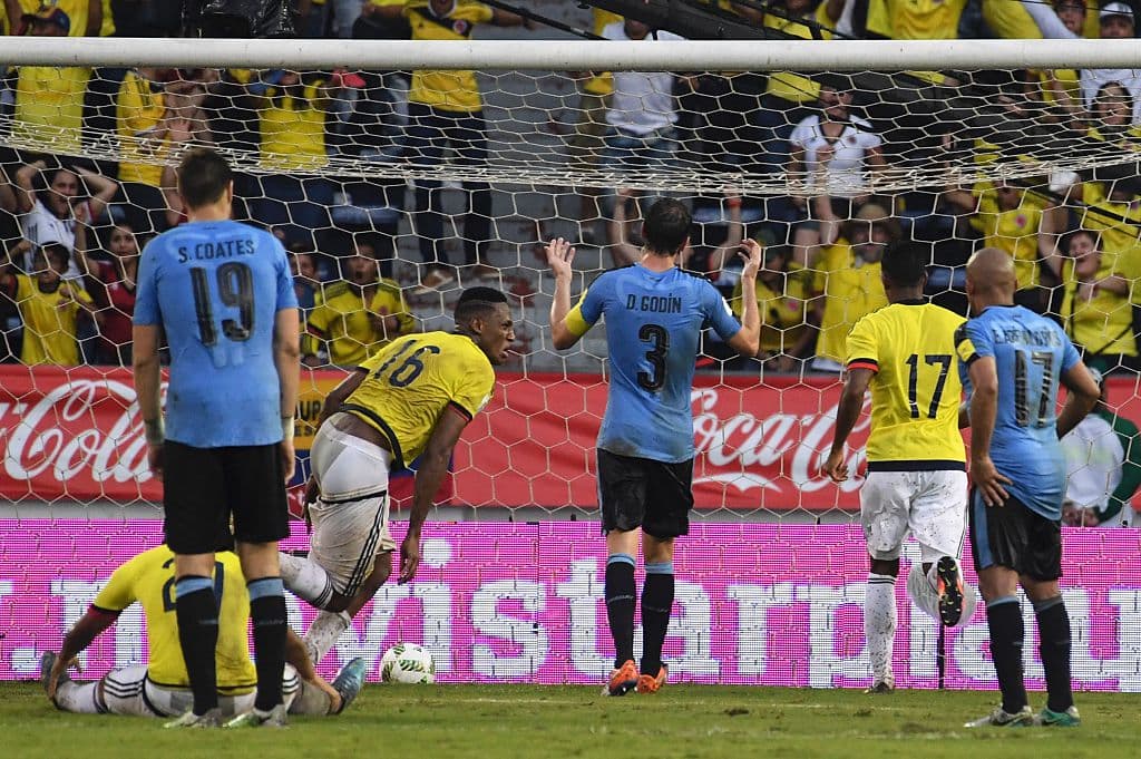 Colombia rescató un punto ante Uruguay