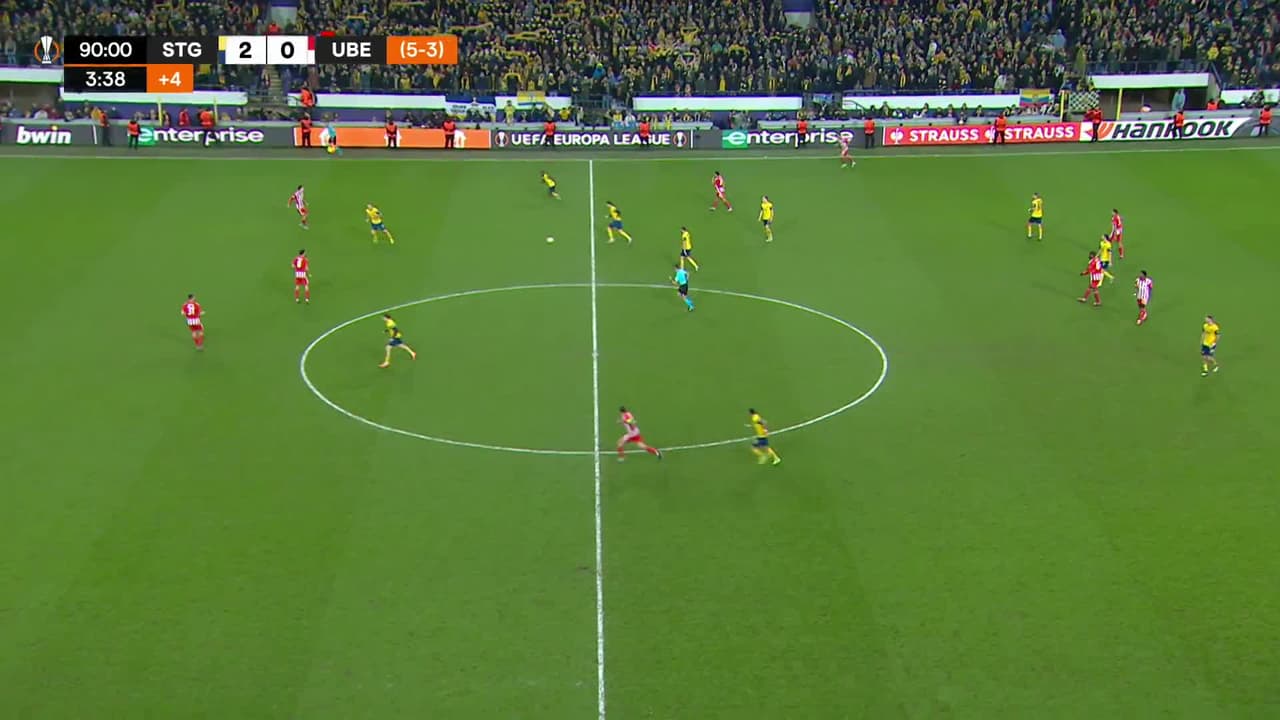 ¡GOL!  anota para Union Saint-Gilloise. Loïc Lapoussin