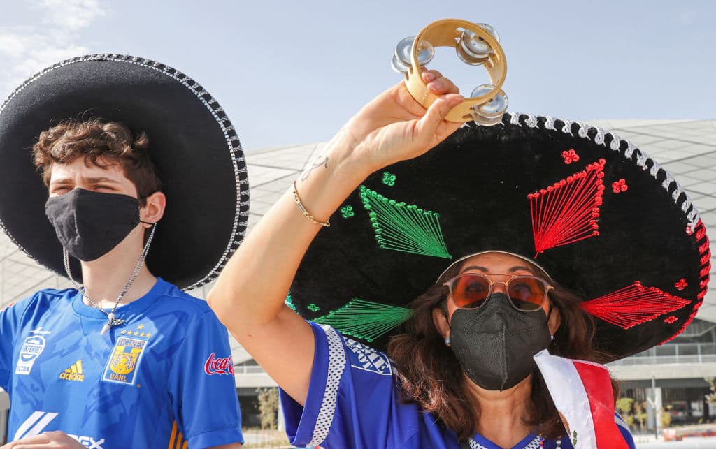 Los aficionados llegaron al Education City Stadium para alentar a los Tigres de la UANL, el flamante representante de la Concacaf.