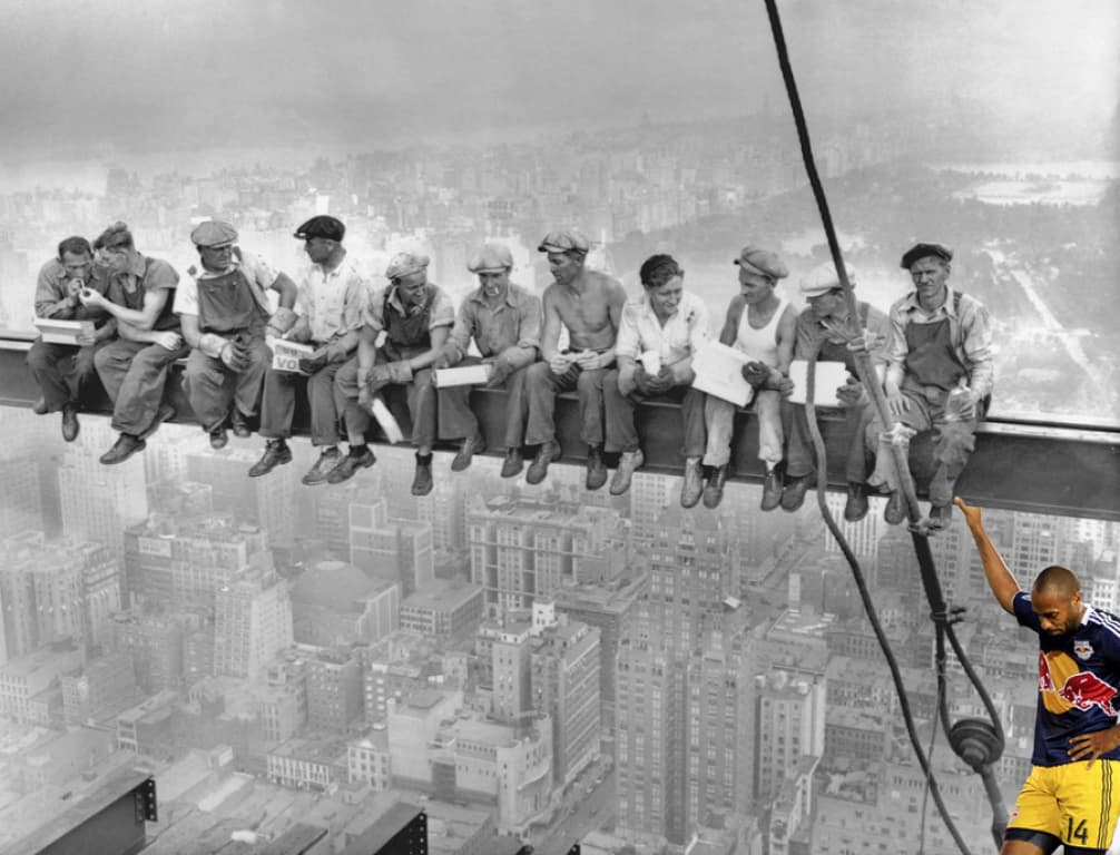 Los mejores memes del icónico festejo de Thierry Henry jugando con el New York Red Bulls.