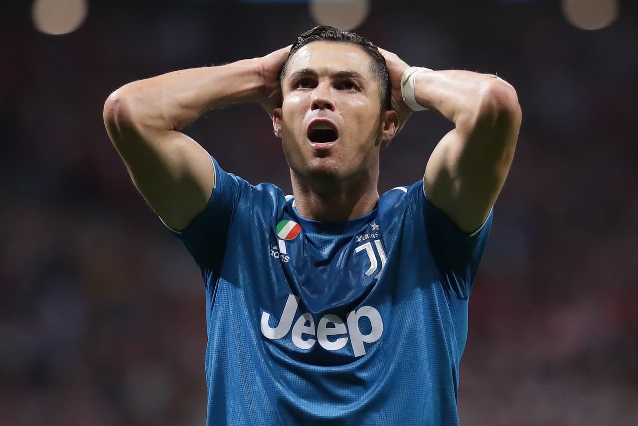 Cristiano Ronaldo fue baja por lesión ante el Brescia.