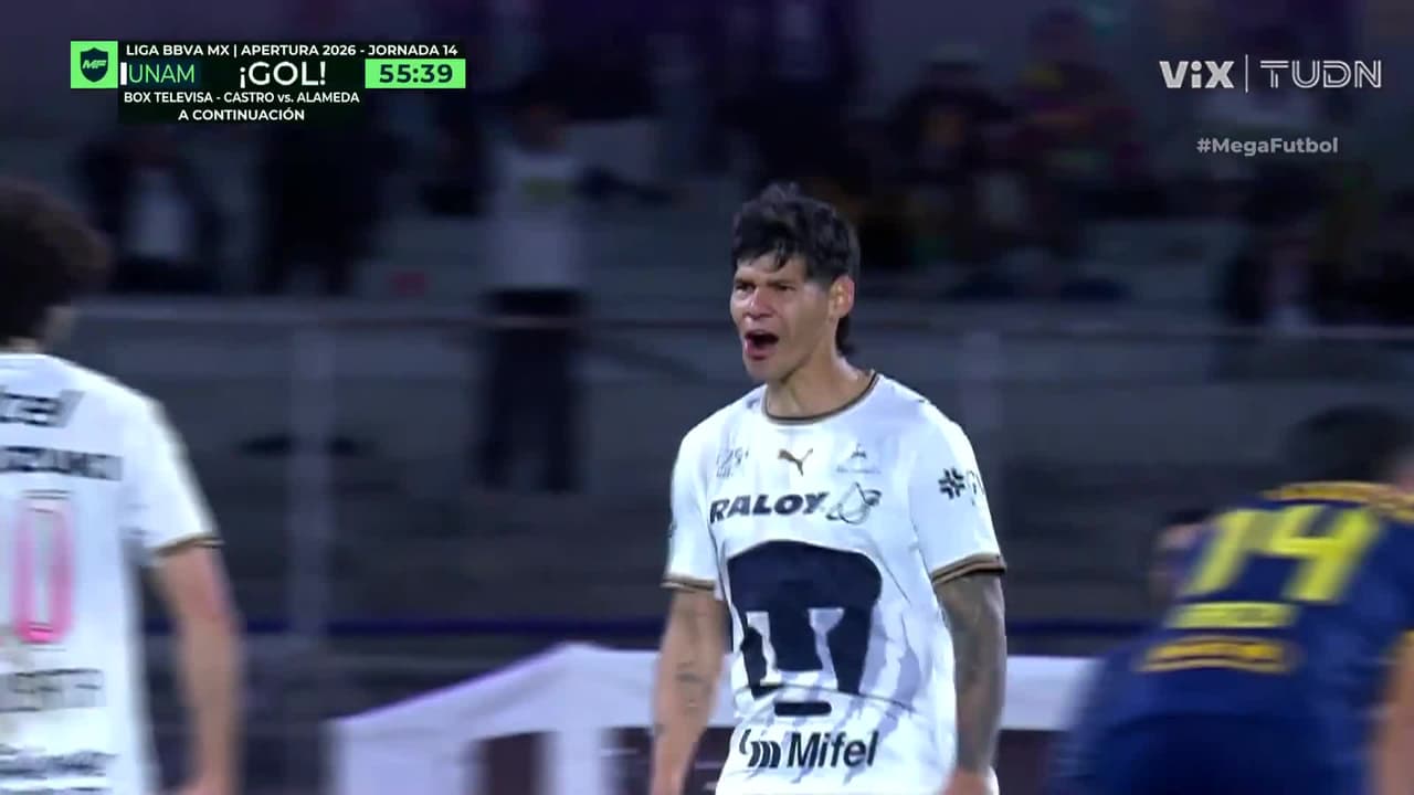 ¡Explota el estadio! Pumas abre el marcador con una gran definición de Morales ante Tigres