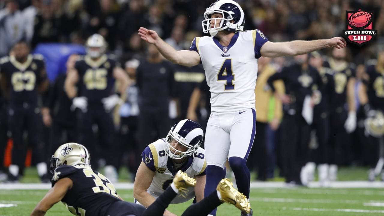 Greg Zuerlein, héroe de los Rams, lesionado previo al Super Bowl