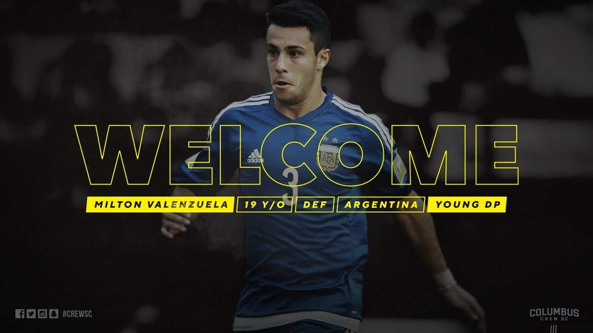 Milton Valenzuela Columbus Crew