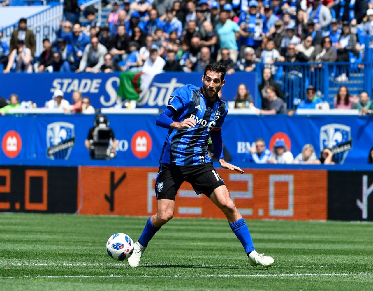 Montréal Impact regresó a la senda de la victoria con tres asistencias y un gol en el triunfo por 4-2 ante New England Revolution. (USA Today Images)
