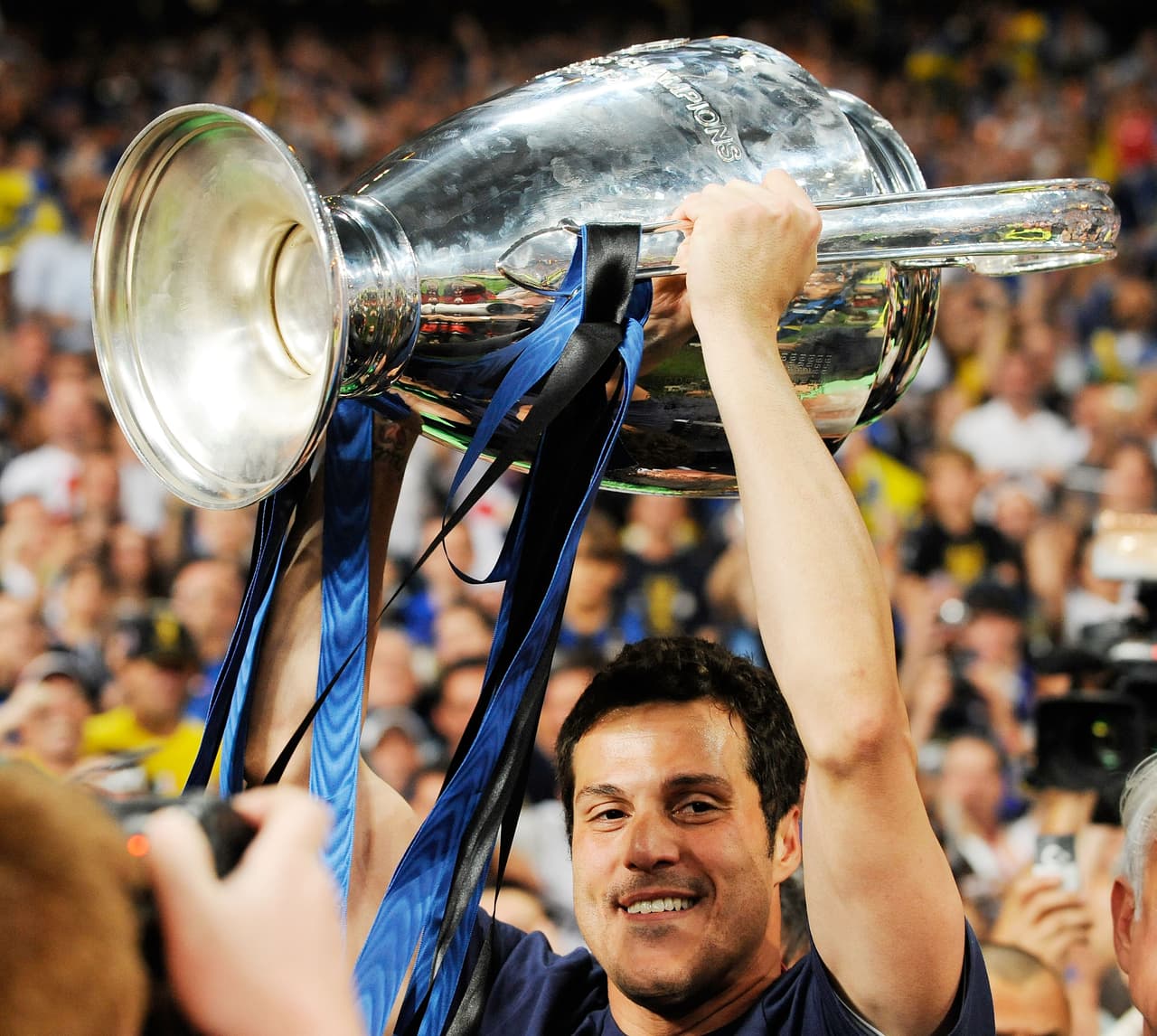 El Inter alzó la Champions League en 2010, ese año también ganó la Serie A y la Copa: su primer triplete.