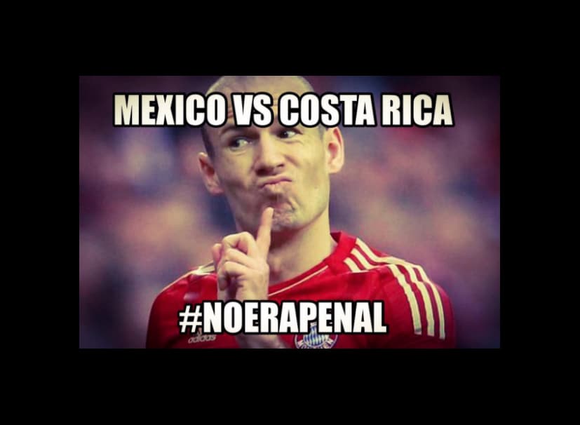 Tras el polémico triunfo del Tri sobre los Ticos, regresaron los memes del #NoEraPenal.