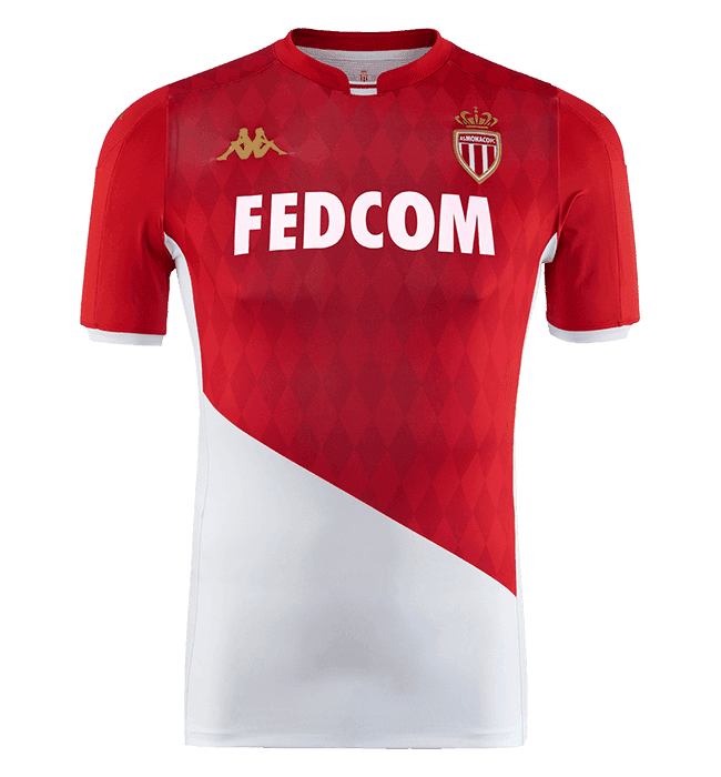 Como a final de los años 90's e inicio de milenio, con Thierry Henry, David Trezeguet, Ludovic Giuly, entre otros, el A.S. Mónaco volverá a vestir con prendas confeccionadas por la marca italiana Kappa. La playera cuenta con unos rombos en un rojo más oscuro y detalles dorados que le dan mucha elegancia a una prenda nostálgica para pasar la página de una temporada complicada en la que lucharon por la permanencia.