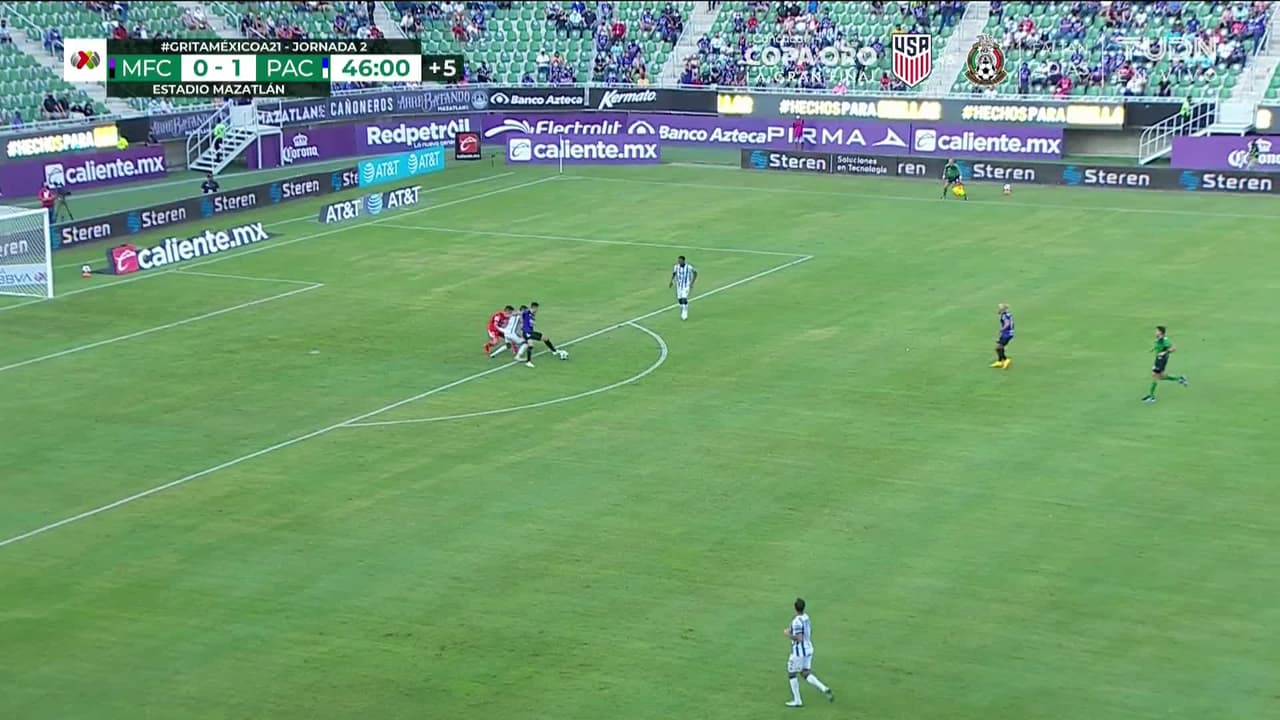 ¡GOL!  anota para Mazatlán FC. Camilo Sanvezzo