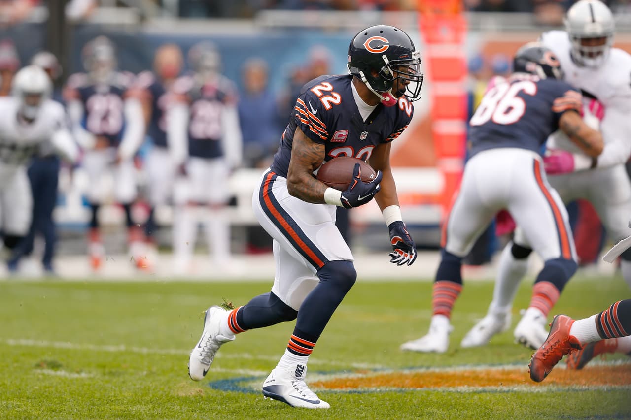 En el juego 111 de su carrera, Forté es el segundo jugador que de manera más rápida en la historia de la NFL en llagar a 8,000 yardas terrestres (8,071) y 3,500 yardas recibidas (3,860) (Foto: AP-NFL).