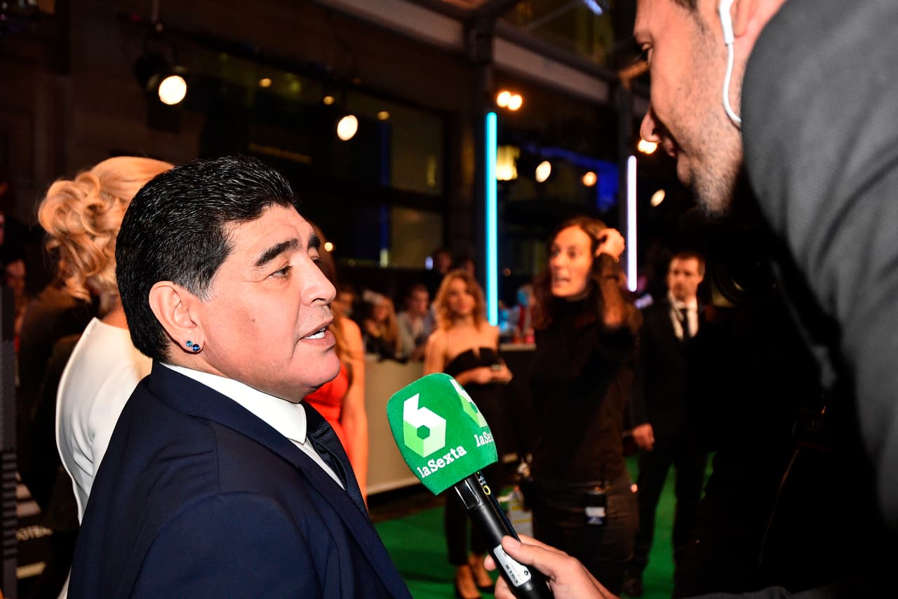 Diego Maradona y sus intervenciones con la prensa.