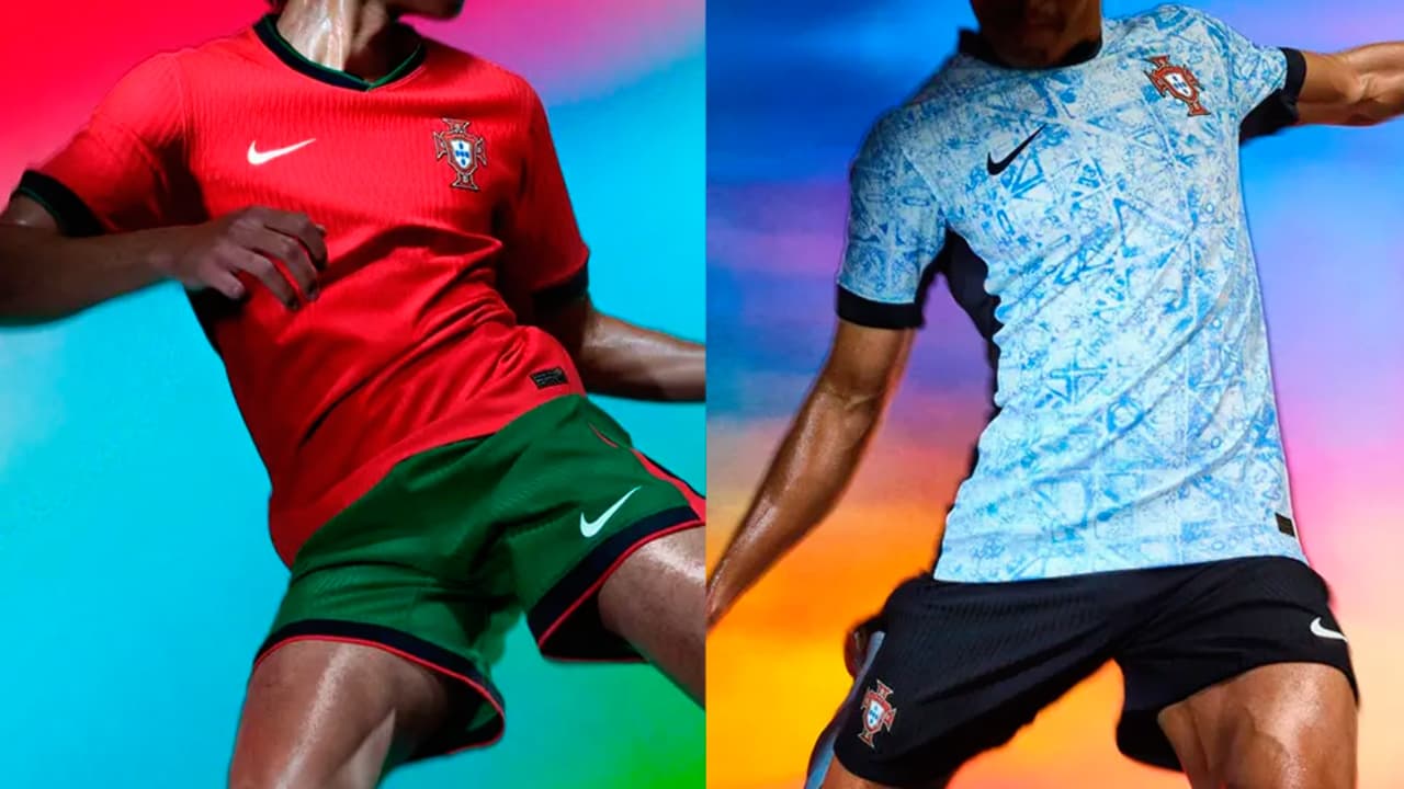 Estas son las playeras de local y visitante que utilizará la selección de Portugal en la UEFA Euro 2024.