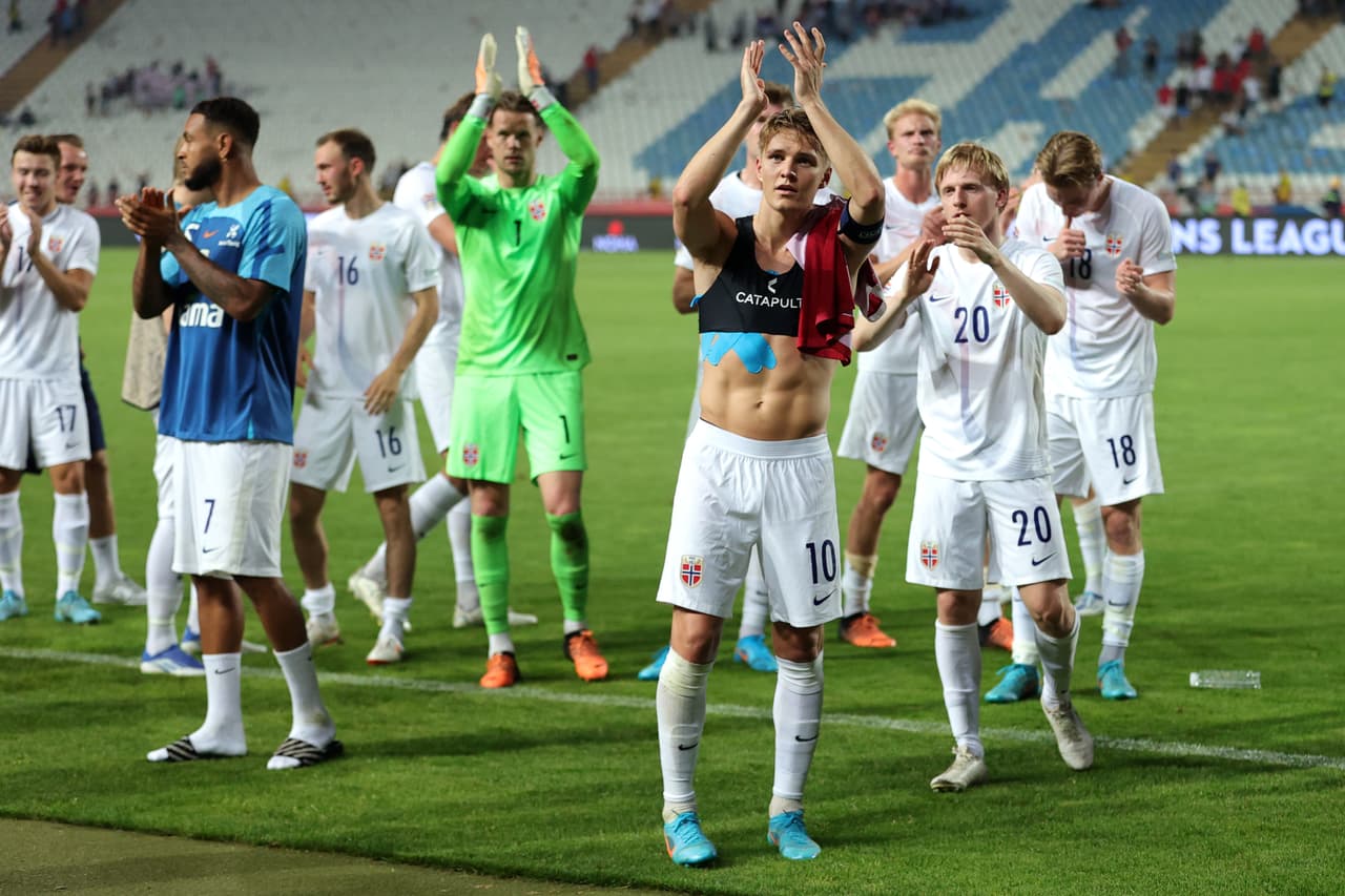 La Selección de Noruega derrotó a Serbia con una anotación slitaria de Erling Haaland.