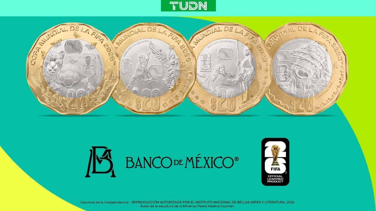 Banxico lanza 12 monedas conmemorativas del Mundial 2026