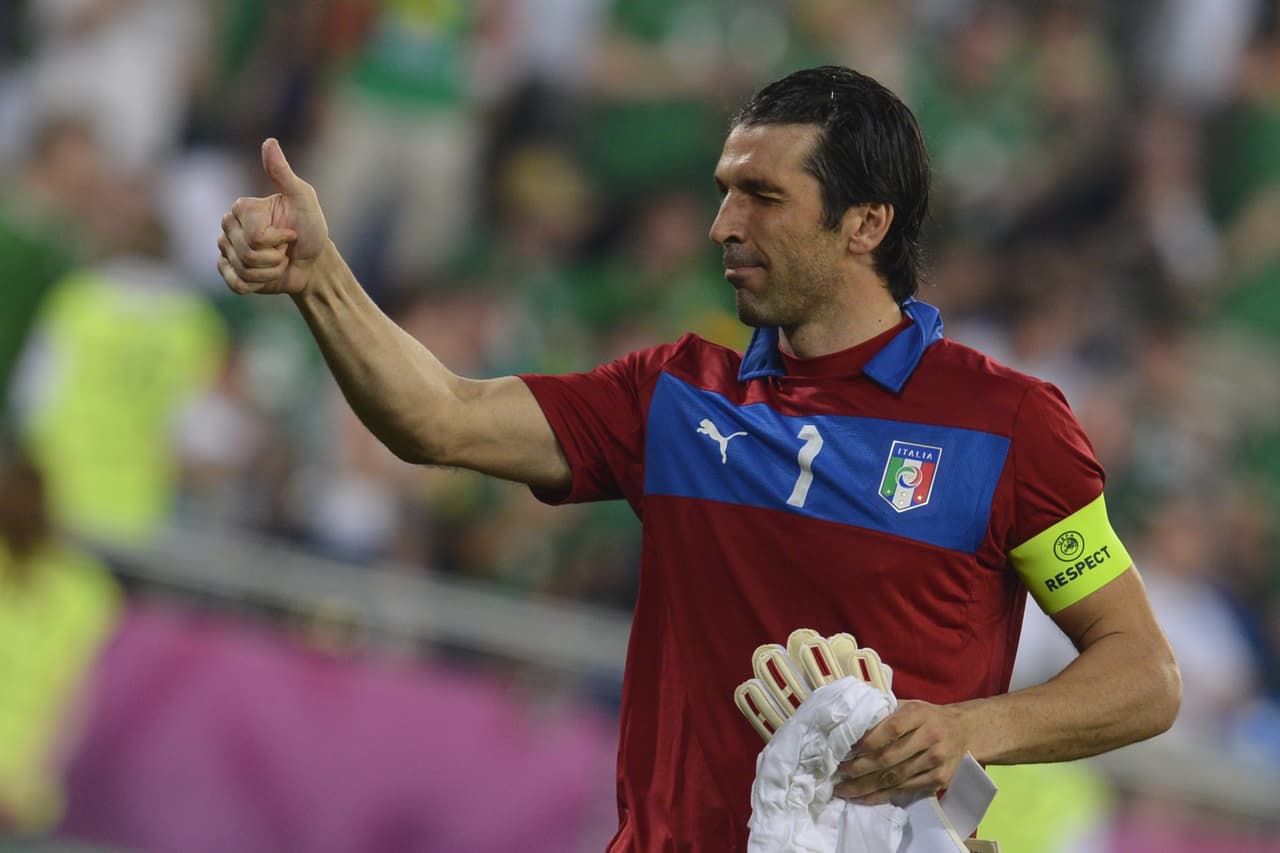 En el Mundial de Sudáfrica 2010, Gianluigi Buffon solo pudo jugar un partido por una lesión en la espalda.