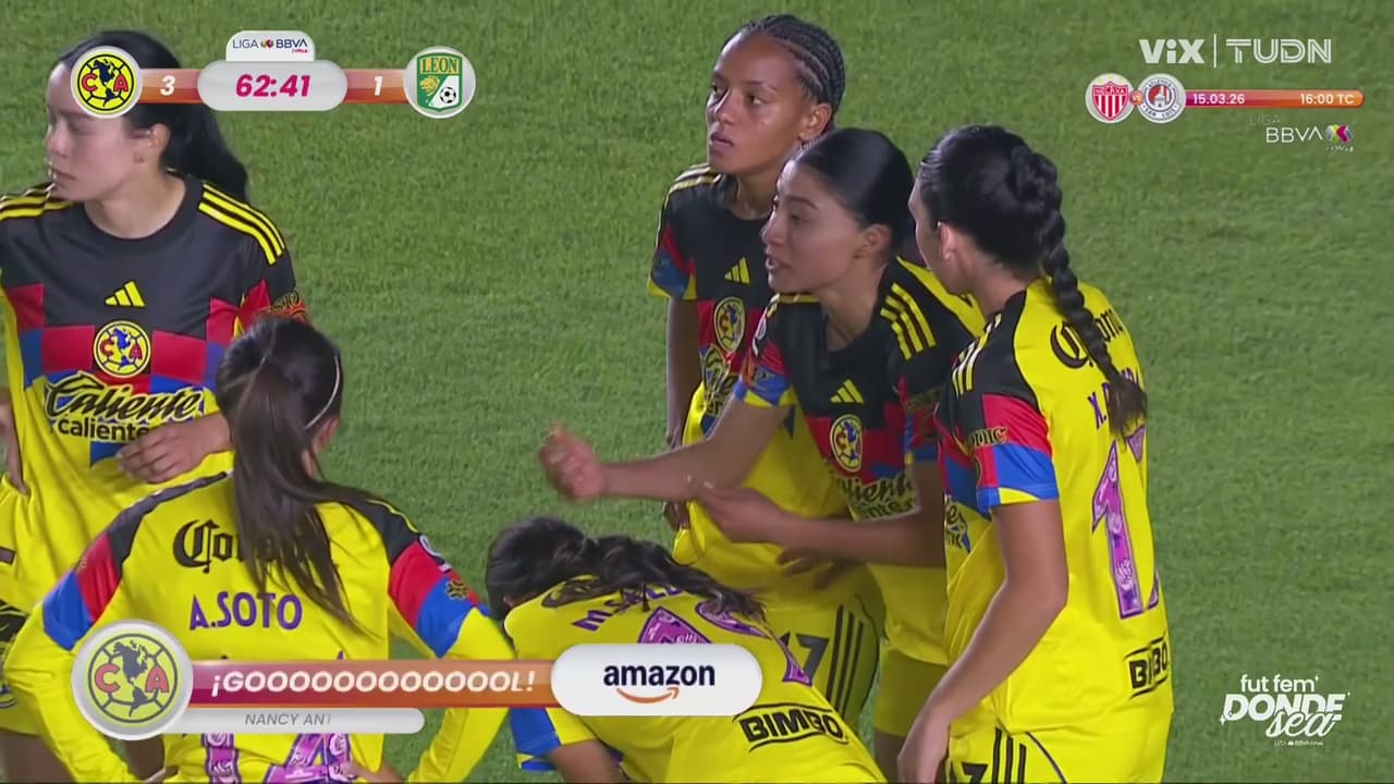 ¡Doblete de Nancy Antonio! América se pone al frente 3-1