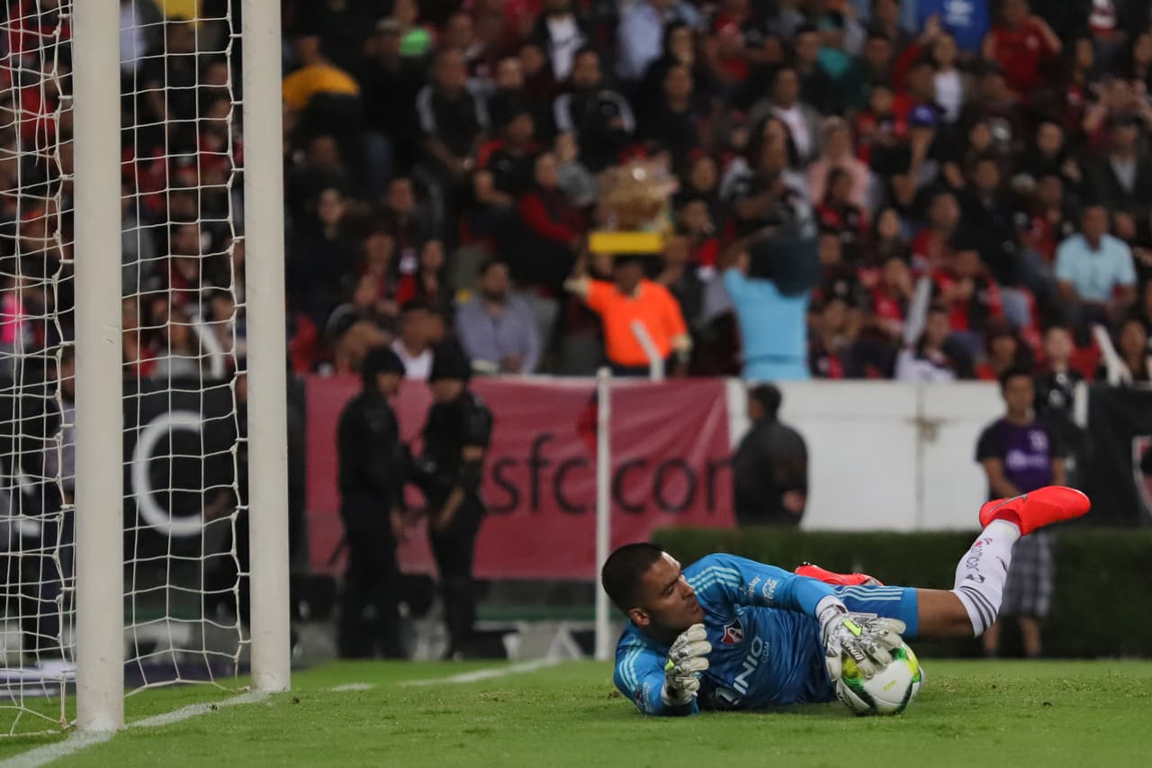 El arquero José Hernández salvó al Atlas en un par de ocasiones del gol de los visitantes.