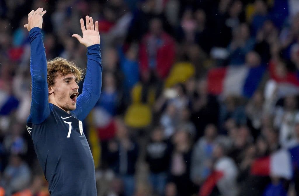 Antes de terminar el primer tiempo, Antoine Griezmann marcó al minuto 43' el 2-0 de Francia sobre Bolivia.