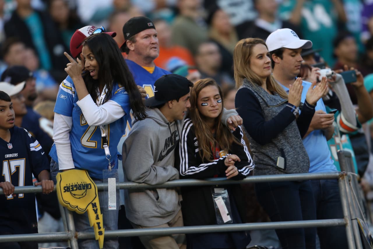 Te presentamos imágenes exclusivas del posible último partido de la NFL en San Diego en el que los Chargers derrotaron a los Miami Dolphins.