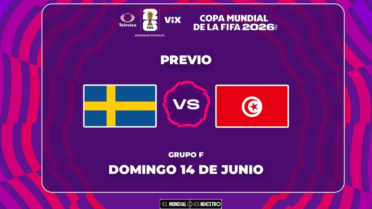 Horario y dónde ver el Suecia vs. Túnez del Mundial 2026