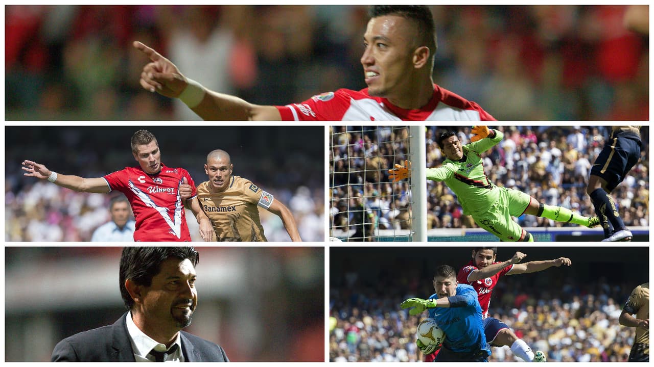 Pumas vs Veracruz y Toluca vs Puebla marcaron el termino de los cuartos de final del Apertira 2015, acá te decimos lo mejor y lo peor de los encuentros.