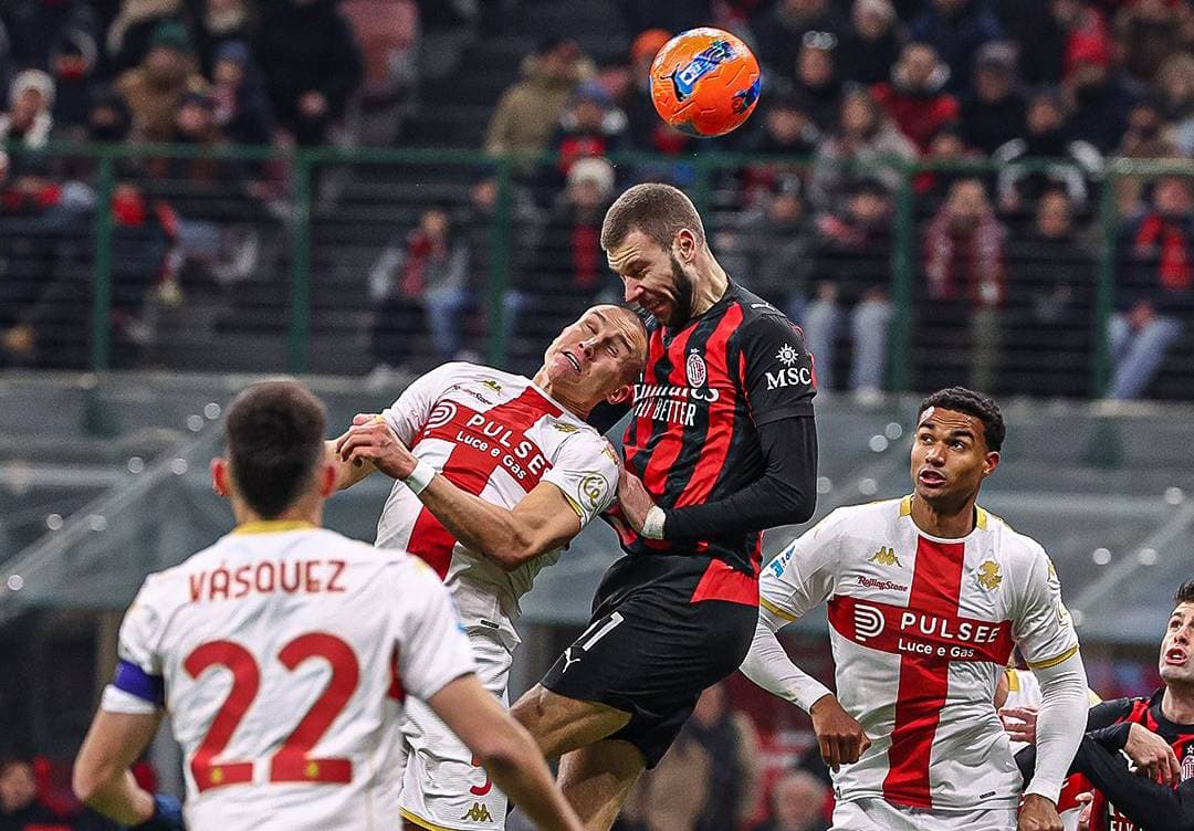 Johan Vásquez supera juegos del Chucky en Italia con empate ante el Milan