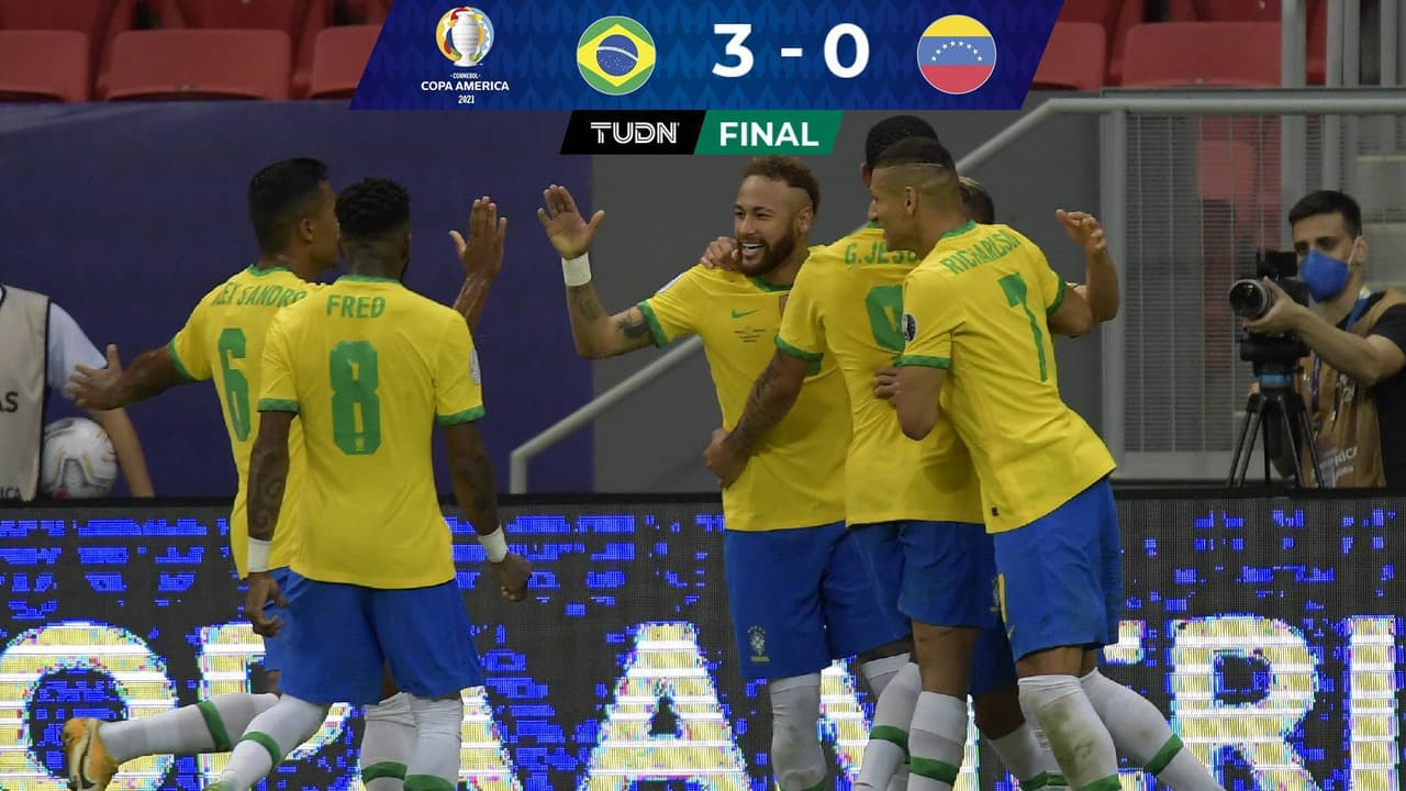A medio gas, Brasil golea a Venezuela en inicio de Copa América