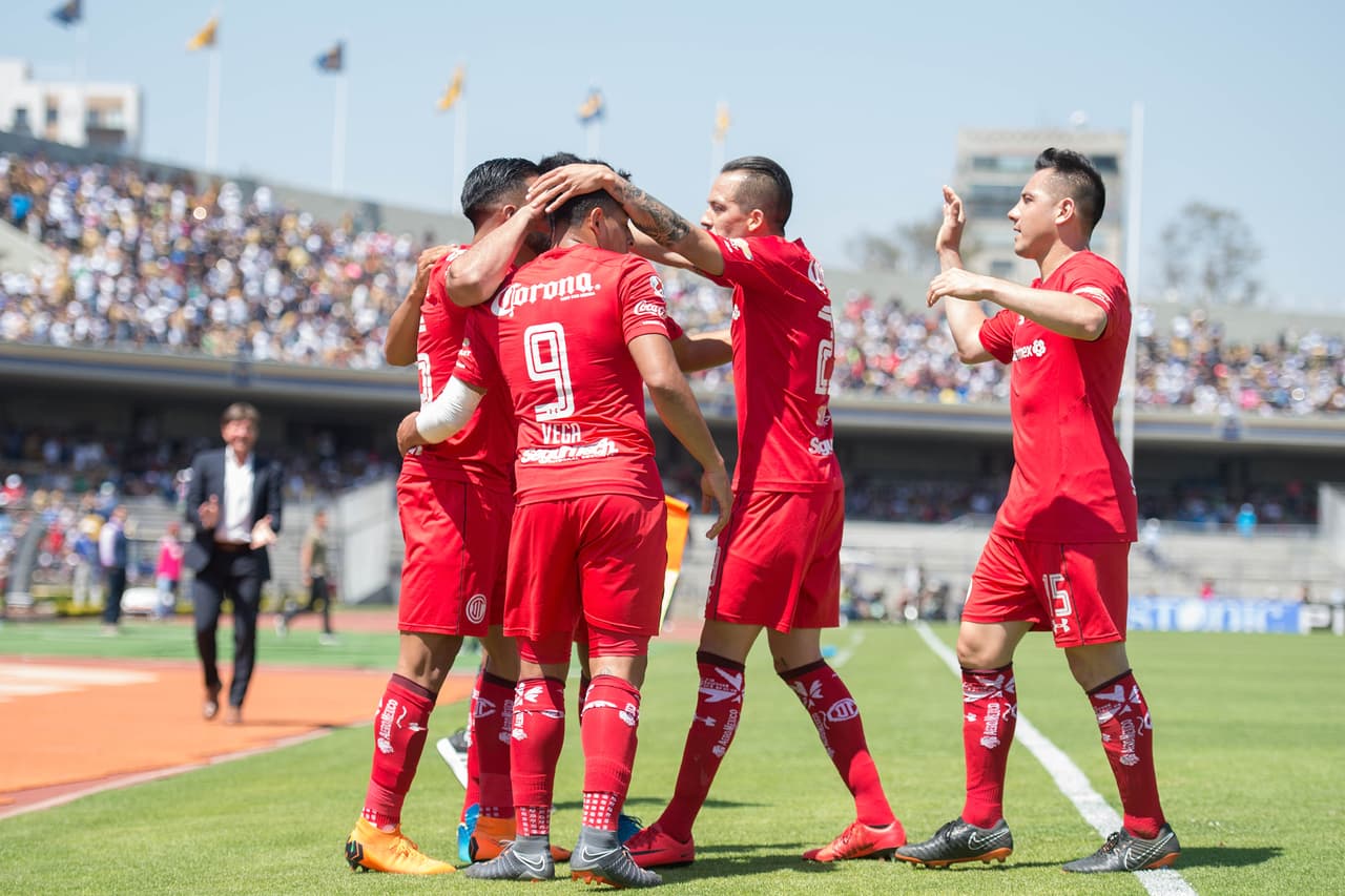 03 Toluca: 21 puntos producto de 6 victorias, 3 empates y 2 derrotas con 15 goles a favor y 10 en contra.