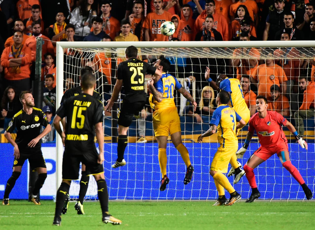 Gudiño, que llegó cedido por el Porto, no pudo impedir la igualdad a los 22 minutos del segundo tiempo tras un cabezazo de Socratis.