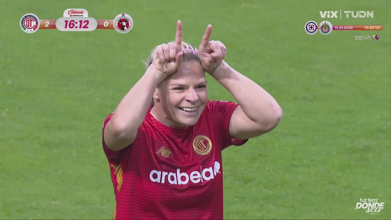 ¡Cae el segundo! Otro error defensivo y Eugenie remata de primera en el área