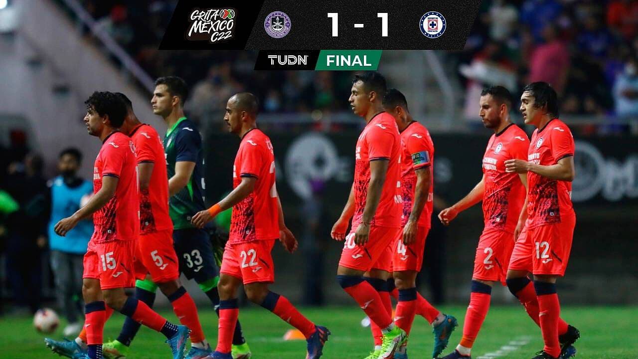 Cruz Azul empata y sigue fuera de los primeros cuatro lugares