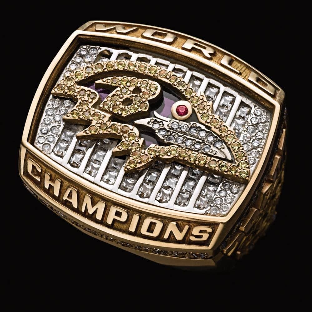 Super Bowl XXXV | La colección completa de todos los anillos del Super Bowl.