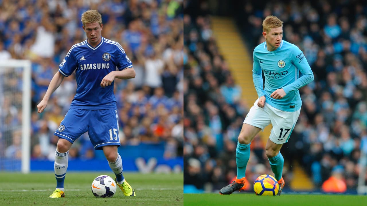 <b>Kevin de Bryne</b> - La estrella belga tuvo uno de sus peores momentos en el Chelsea con Mourinho. Tras la llegada de Pep al Manchester City, el mediocampista belga se convirtió en el motor del equipo y en uno de los jugadores mas codiciados en Europa.