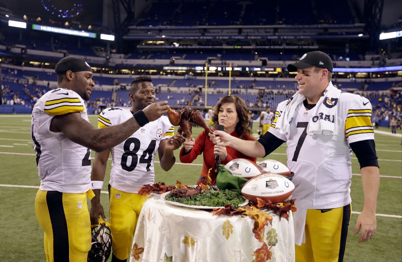 Y
<a href="http://www.nfl.com/player/benroethlisberger/2506109/profile">Ben Roethlisberger</a> no es el único
<i>Steeler</i> con la capacidad para hacerse cargo de un partido y dominar a cualquier defensa.
<u>Antonio Brown</u> y
<a href="http://www.nfl.com/player/le'veonbell/2540175/profile">Le'Veon Bell</a> son armas imparables que se encuentran entre la crema y nata de sus respectivas posiciones.