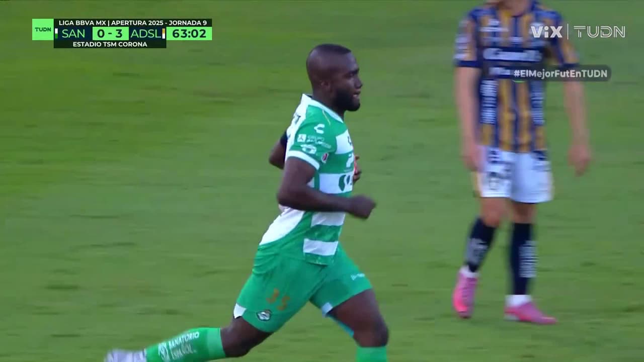 ¡Despierta Santos! Balanta de cabeza rompe el cero para los laguneros