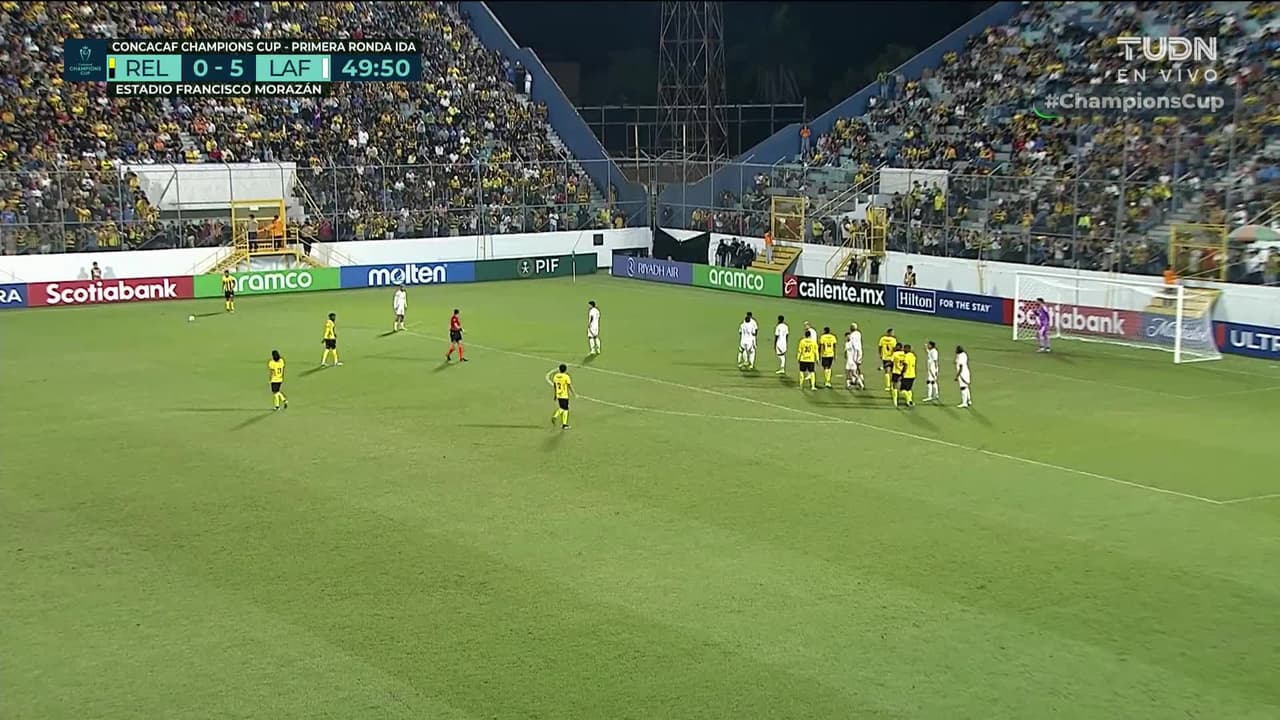 ¡GOL!  anota para Real España. Jack Jean-Baptiste