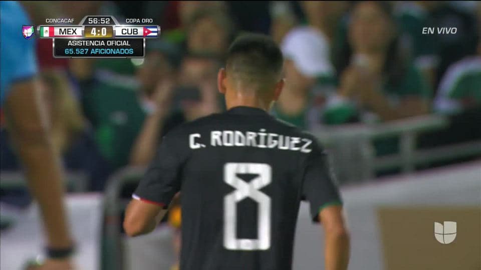 Tiro desviado de Carlos Rodríguez